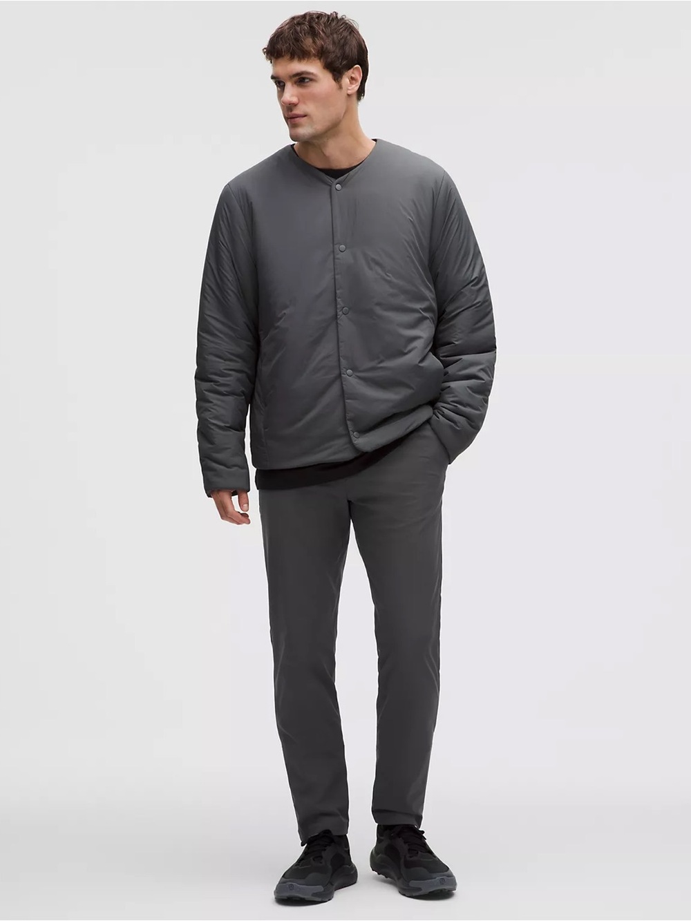 Lululemon ABC Classic-Fit Trouser 34W 32L Warpstreme, Obisidian Grey